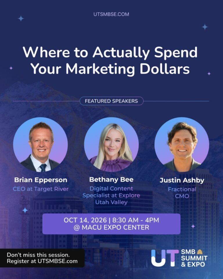 Where to Actually Spend Your Marketing Dollars session poster