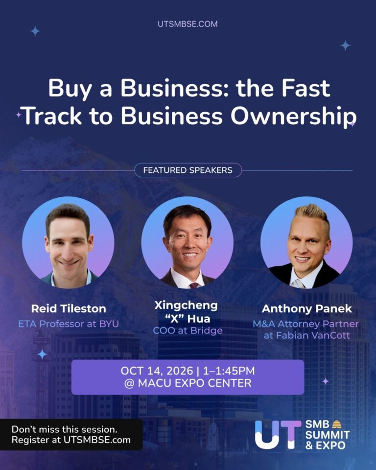 Buy a Business: the Fast Track to Business Ownership session poster