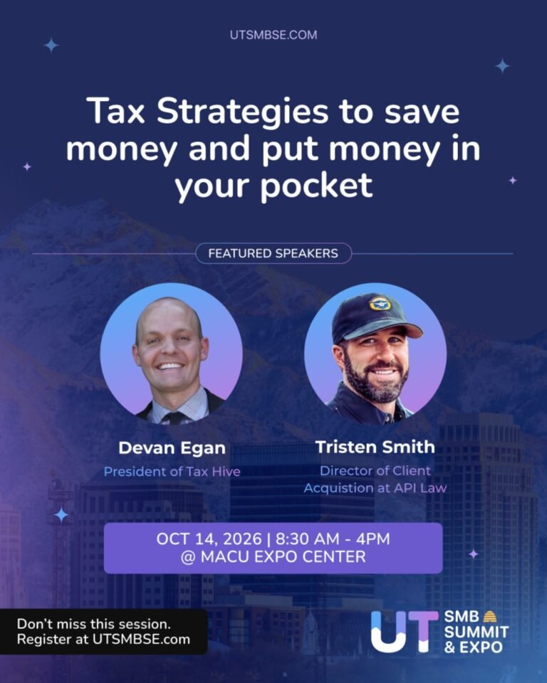 Tax Strategies to Save Money and Put Money in Your Pocket session poster